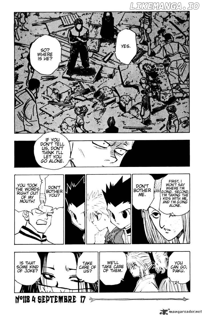 Hunter x Hunter, Chapter 118 image 01